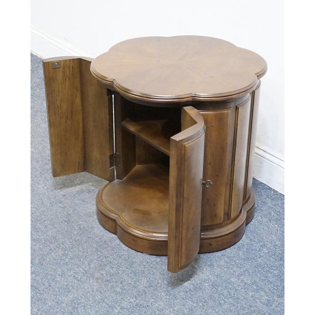 Wood Henredon Furniture Solid Walnut 21" Accent Storage End Table 43-5302 For Sale - Image 7 of 10