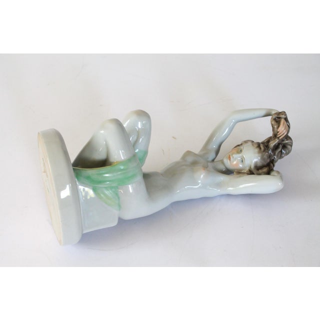 Vintage Herend Porcelain Nude Female Sculpture For Sale - Image 10 of 12