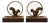 Art Deco French Gilded Bronze and Rosewood Squirrel Bookends, 1930, Set of 2 For Sale