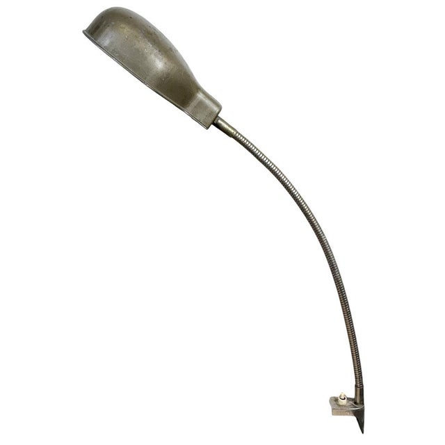 Vintage Grey Italian Gooseneck Table Lamp from GCME, 1950s For Sale - Image 18 of 18