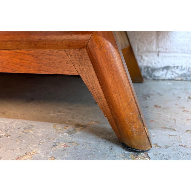 Mid 20th Century Walnut and Burlwood Sliding Door Credenza For Sale - Image 11 of 15