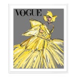 British Vogue August 2020 by Annie Naranian in White Frame, Medium Art Print For Sale