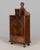 A 19th century French fariniere, made of walnut with marquetry inlaid detail and turned feet. Good craftsmanship. Back...
