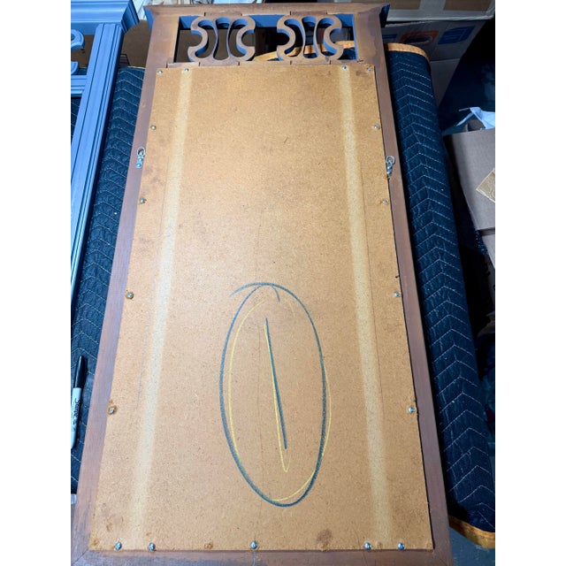 Pair of Midcentury Wall Mirrors With Grey Finish and Fun Cut Out Design For Sale - Image 12 of 12