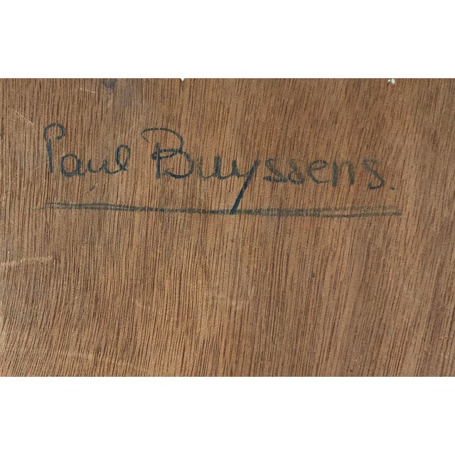 Wood Paul Buyssens, Nature Morte, 1920s, Oil & Wood For Sale - Image 7 of 9