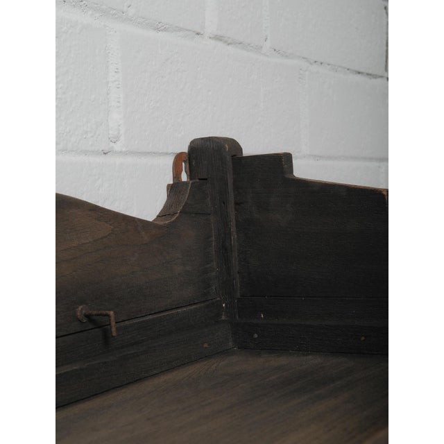 Wall-Mounted Wooden Showcase Cabinet With Glass Doors For Sale - Image 4 of 6