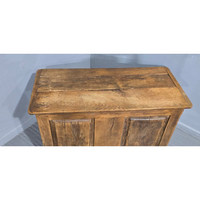 French Rustic Oak Chest, 1920 For Sale - Image 6 of 8