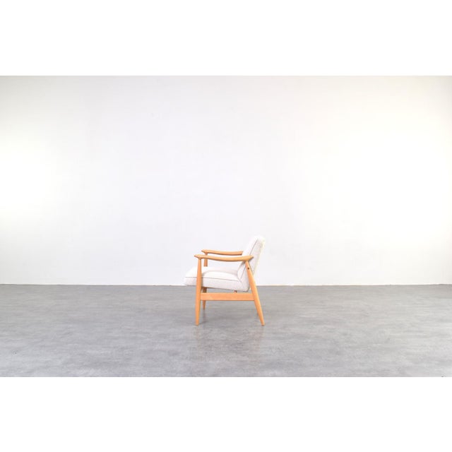 Beige Mid-Century Modern Lounge Chairs by J. Kędziorek, 1960s, Set of 2 For Sale - Image 8 of 17