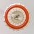 1960s Mid-Century Modern Italian Orange Cocoon Pendant For Sale In Chicago - Image 6 of 12