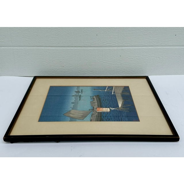 Tsuchiya Koitsu "Edogawa" Japanese Woodblock Print For Sale - Image 4 of 8