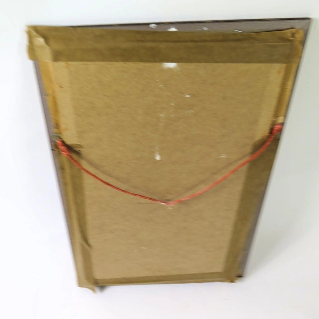 1970s Pressed Copper Flower Art, Framed For Sale - Image 4 of 5