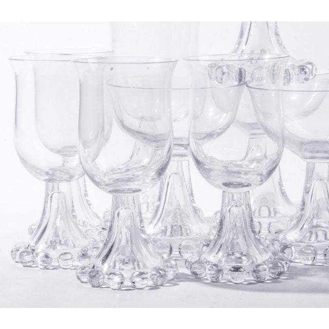 Vintage Imperial Candlewick Glasses and Pitcher Set of 22 Pieces