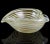 Mid-Century Modern Vintage Murano Barovier Toso Gold Flecks White Swirl Italian Art Glass Heart Ashtray Dish Bowl For Sale - Image 3 of 11