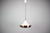 Metal Vintage Copper and Glass Pendant Light, Former Czechoslovakia, 1970s For Sale - Image 7 of 14