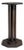 19th Century France Deep Ebony Black Ebonized Column Pedestal For Sale