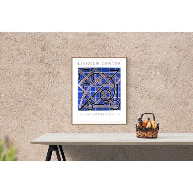 Valerie jaudon- lincoln center information center: first edition exhibition poster designed by the artist for the lincoln...