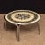 Silver Neo-Classical Steel and Resin Coffee Table, 1970s For Sale - Image 8 of 9