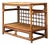 Vintage Grid Rattan Sideboard For Sale