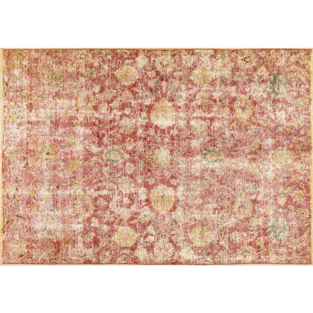 Textile Vintage Distressed Hand Knotted Fine Weave Organic Wool Rug,6'5"X9'3" For Sale - Image 7 of 7
