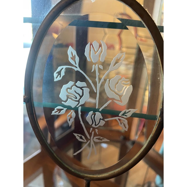 Traditional 1990s Drexal Heritage Oak and Glass Curio For Sale - Image 3 of 4