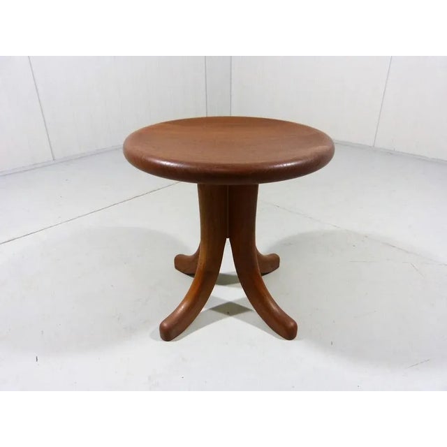 Danish Teak Wooden Stool, 1970s For Sale - Image 9 of 13