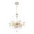 Petite Gilt Bronze & Crystal Louis XV Style Chandelier, 1930s France For Sale