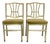 A Pair of Late 20th Century Faux Bamboo Gold Banquet Dining Chairs by Shelby Williams For Sale