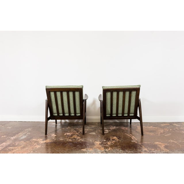 Green Vintage Armchairs from Swarzędzkie Fabryki Mebli, 1960s, Set of 2 For Sale - Image 8 of 14