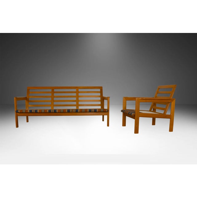 1970s Danish Modern Teak Room Set Sofa Loveseat and Pair of Armchairs For Sale - Image 10 of 12