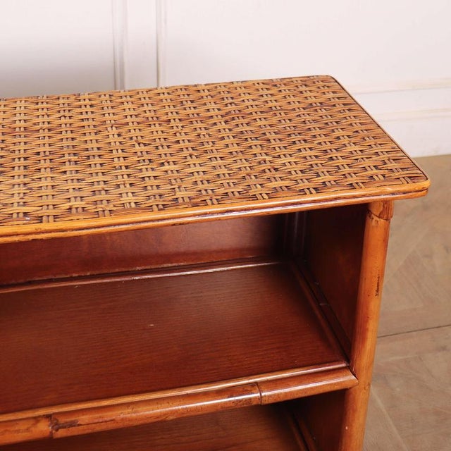 Wood Vintage French Low Bookcases, 1920s, Set of 2 For Sale - Image 7 of 16
