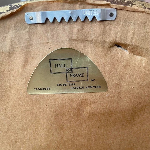 Shabby Chic Vintage Framed Needlework Textile Portrait of Children on a Beach For Sale - Image 3 of 8