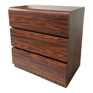 Vintage Faux Rose Wood Laminated Dresser For Sale