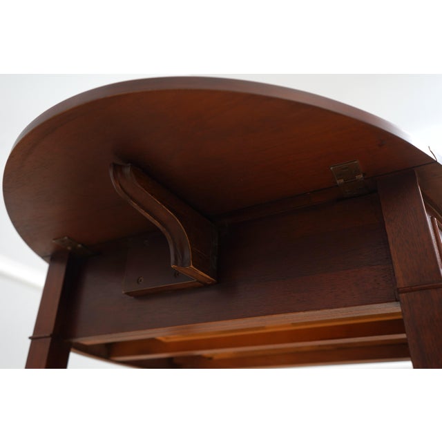 Pair of Baker Mahogany Drop Leaf Pembroke Tables For Sale - Image 15 of 18