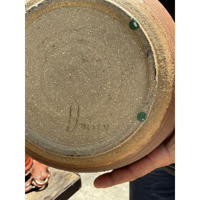 Vintage Original Abstract Studio Pottery Vase For Sale - Image 10 of 12