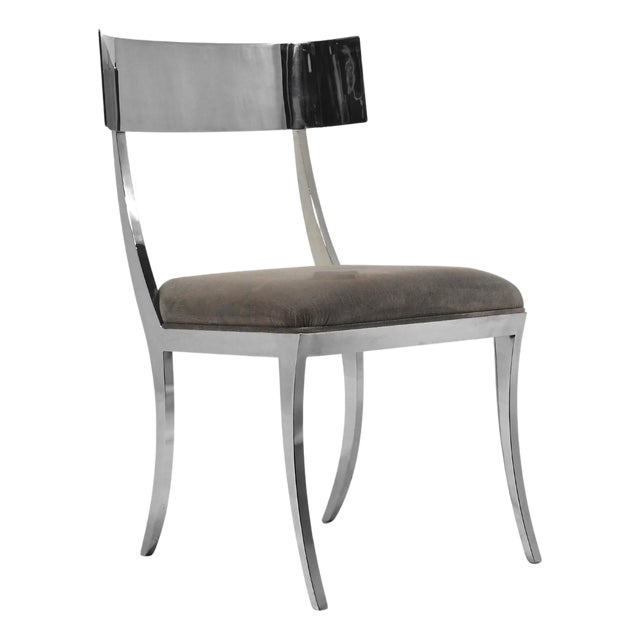 Bernhardt "Gustav" Chair in Stainless Steel For Sale