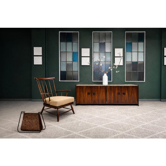 Brown Brazilian Modern Armchair in Imbuia Wood & Cushion, a Forma Decorativa, Brazil, 1960s For Sale - Image 8 of 15