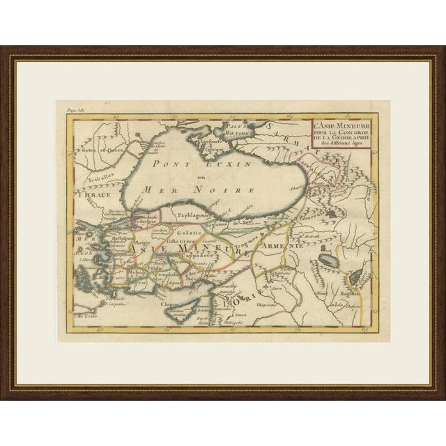 This antique map of Asia Minor, titled L'Asie Mineure pour la Concorde de la Géographie des différens âges, comes from the...