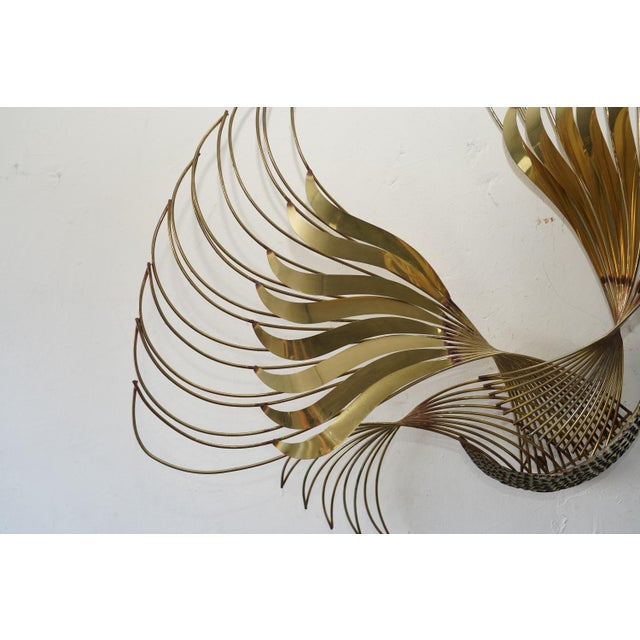 Curtis Jere Large Signed Curtis Jere Peacock in Flight Wall Art – Vintage 1980s For Sale - Image 4 of 13