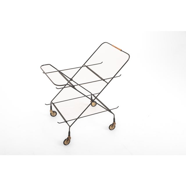 Vintage Serving Trolley by Paul Nagel for Jie Gantofta, Sweden, 1960s For Sale - Image 4 of 9