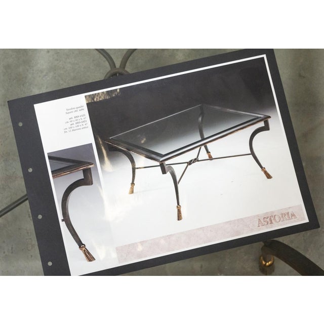 Coffee Table in Wrought Iron and Glass, Italy, 1980s For Sale - Image 6 of 14