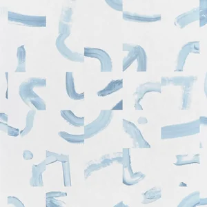 Sample - Schumacher X Caroline Z Hurley Sepiessa Wallpaper in Sky