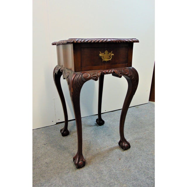 Late 19th Century Centennial Chippendale Carved Nightstand For Sale - Image 9 of 9