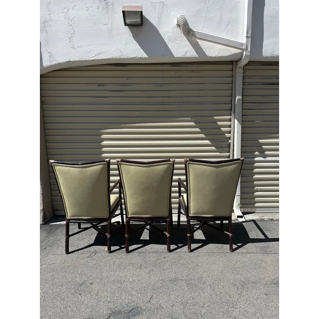 1990s Vintage Barbara Barry McGuire Rattan "Cambria" Armchair For Sale - Image 5 of 9