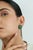 Green Contemporary Emerald & Diamond Floral Stud Earrings in 14k White Gold- A Pair For Sale - Image 8 of 12