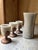 Vintage Brutalist Barware Set with Hand-Molded Capa Carafe and Vessels with Copper Bases, Set of 4 For Sale - Image 9 of 12