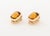 Metal Modern Rose Gold and Citrine Clip Earrings For Sale - Image 7 of 10