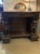 Carved tiger oak sideboard or huntboard supported by Renaissance style carved figures, fruit panels, animal heads and...