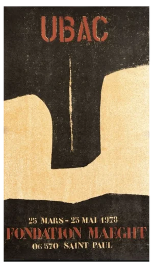 Raoul Ubac, Abstract Composition, Lithographic Poster, 1978