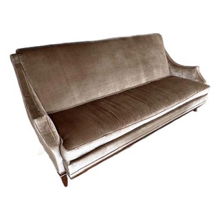 Champagne-Colored Custom Century Sofa For Sale