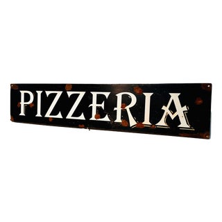 Vintage Pizzeria Sign in Iron, 1930s For Sale